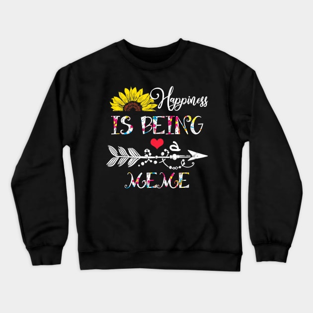 Happiness is being a meme mothers day gift Crewneck Sweatshirt by DoorTees